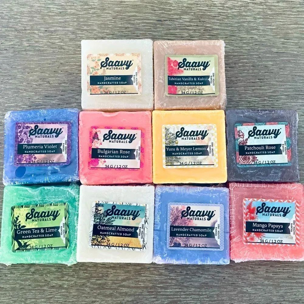 Saavy Naturals 10-pc Handcrafted Soap Set
